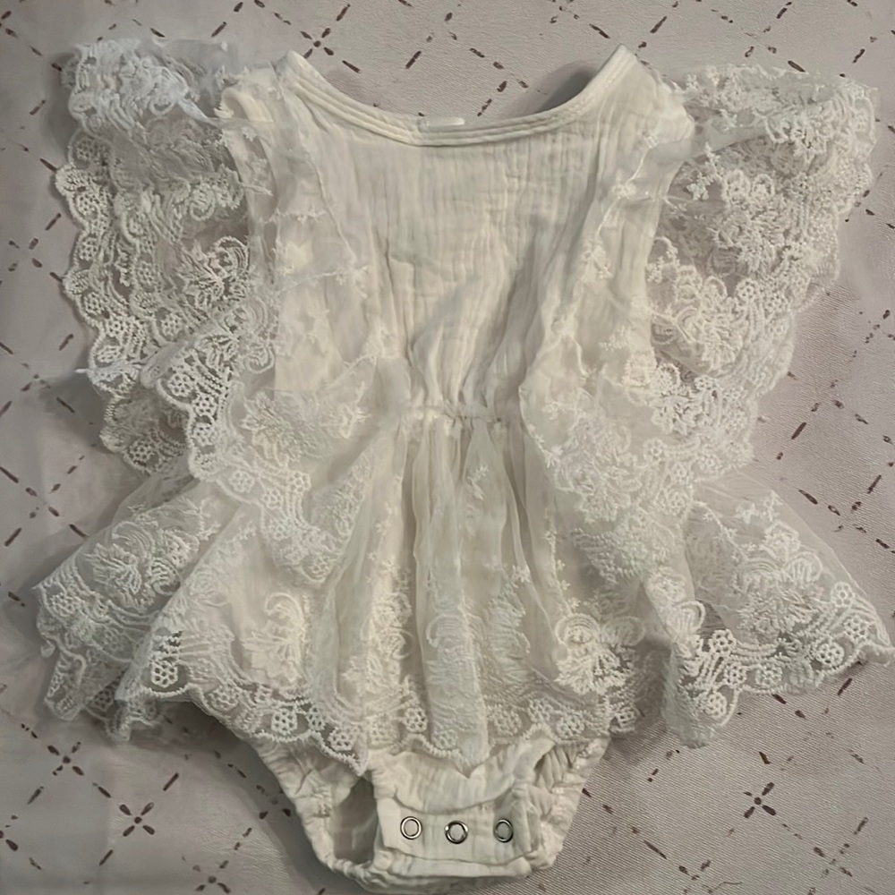 Baby Girls Lace Romper Dress